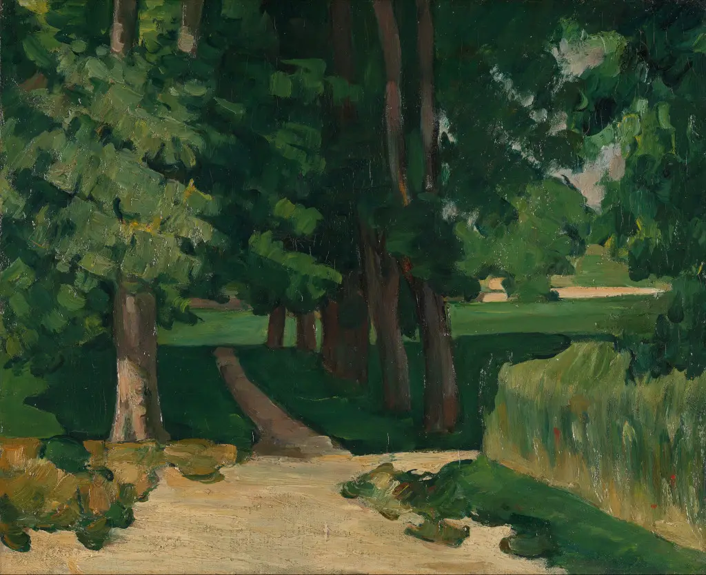 L'Allée au Jas de Bouffan (The Driveway at the Jas de Bouffan) in Detail Paul Cezanne